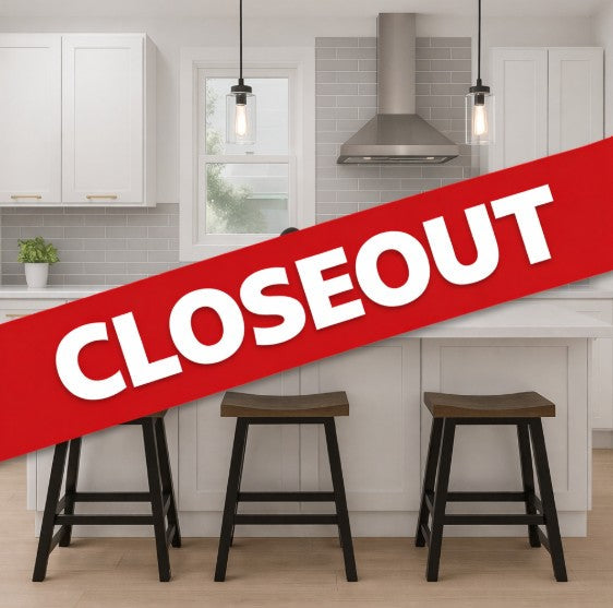 Shaker PVC White Cabinets - AZ