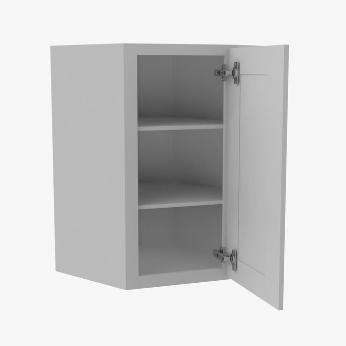 Diagonal Corner Wall , 24" x 30" , Shaker , Wood Grey