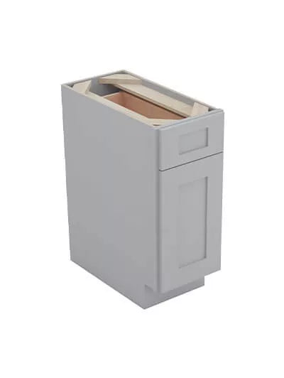 Kitchen Base , 09" , Shaker , Wood Grey
