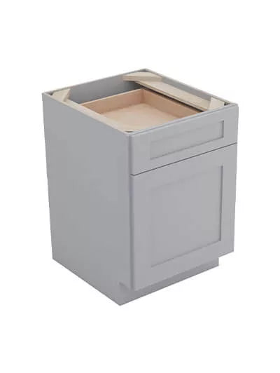 Kitchen Base , 18" , Shaker , Wood Grey