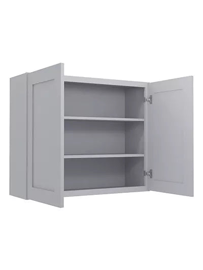 Wall Cabinet , 36" x 30" , Shaker, Wood Grey