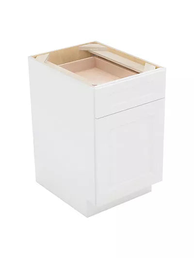 Vanity Base , 18" , 1 Drawer, Shaker , Wood White
