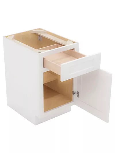 Kitchen Base , 18" , Shaker , PVC White