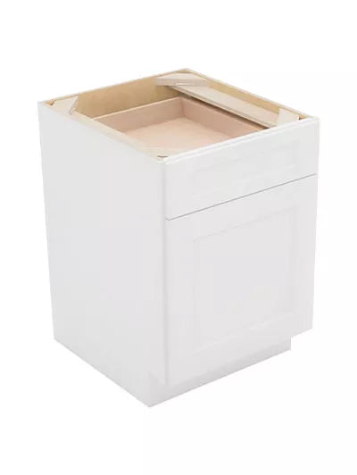 Kitchen Base , 21" , Shaker , PVC White