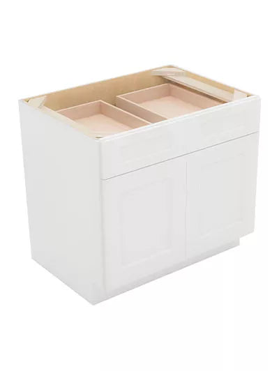 Kitchen Base , 33" , Shaker , PVC White