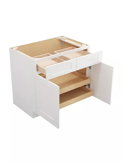 Kitchen Base , 36" , Shaker , PVC White