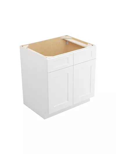 Vanity Sink Base , 33" , Shaker , PVC White