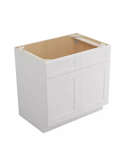 Kitchen Sink Base , 42 PVC White Shaker