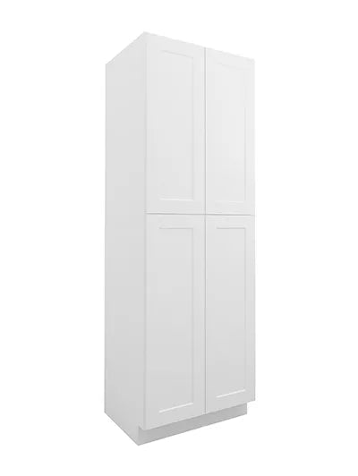 Face Frame , 30" x 84" , Shaker , PVC White