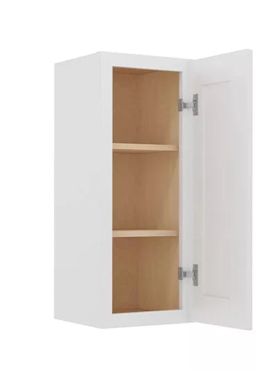 Wall Cabinet , 12" x 30" , Shaker , Wood White