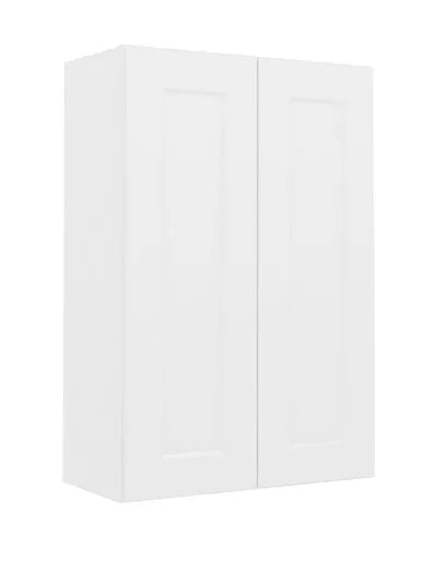 Wall Cabinet , 24" x 36" , Shaker , Wood White