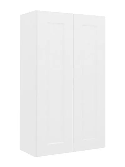 Wall Cabinet , 24" x 42" , Shaker , Wood White