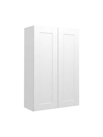 Wall Cabinet , 30" x 42" , Shaker , Wood White