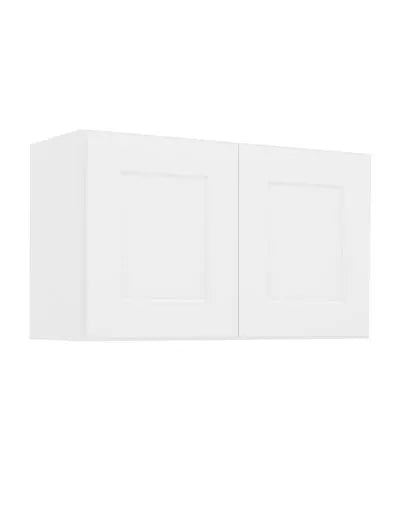 Wall Cabinet , 30" x 18" x 24" , Shaker , PVC White