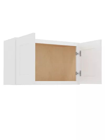 Wall Cabinet , 30" x 18" , Shaker , Wood White