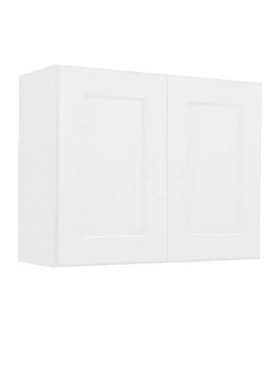 Wall Cabinet , 30" x 24" , Shaker , Wood White
