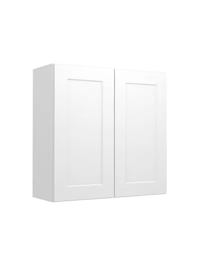 Wall Cabinet , 30" x 30" , Shaker , PVC White