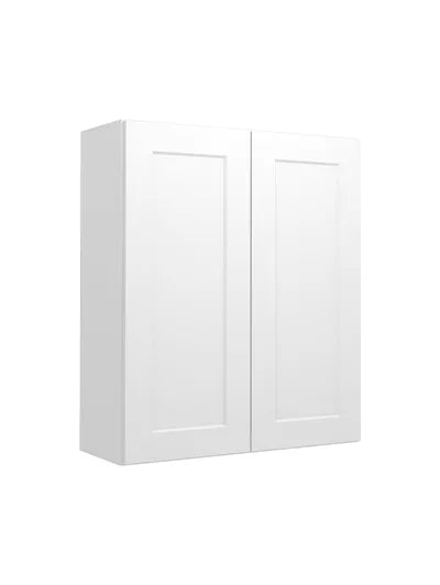 Wall Cabinet , 36" x 30" , Shaker , PVC White