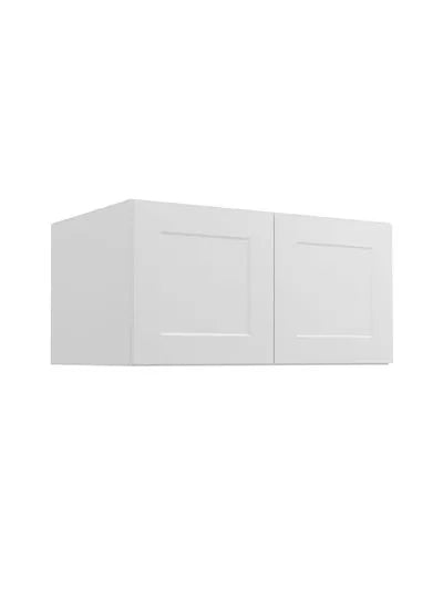 Wall Cabinet , 36" x 18" , Shaker , Wood White