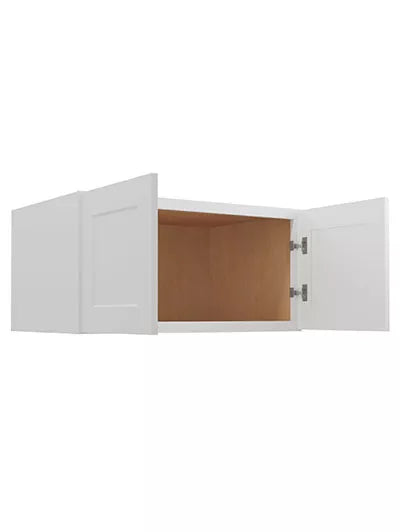 Wall Cabinet , 36" x 18" , Shaker , Wood White