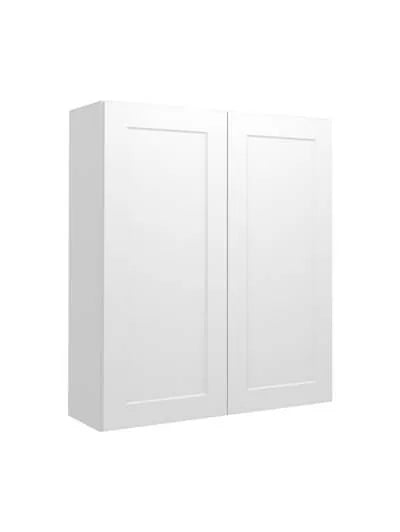 Wall Cabinet , 39" x 42" , Shaker , Wood White