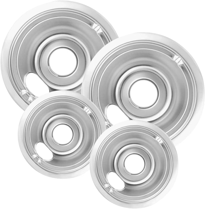 Burner Drip Pan , 8", Electric Range , Brushed Nickel