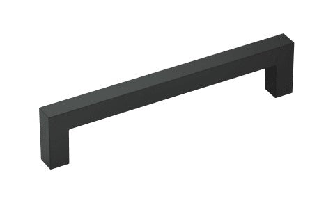 Cabinet Pull , 6" , Square , Matte Black , (10-Pack)