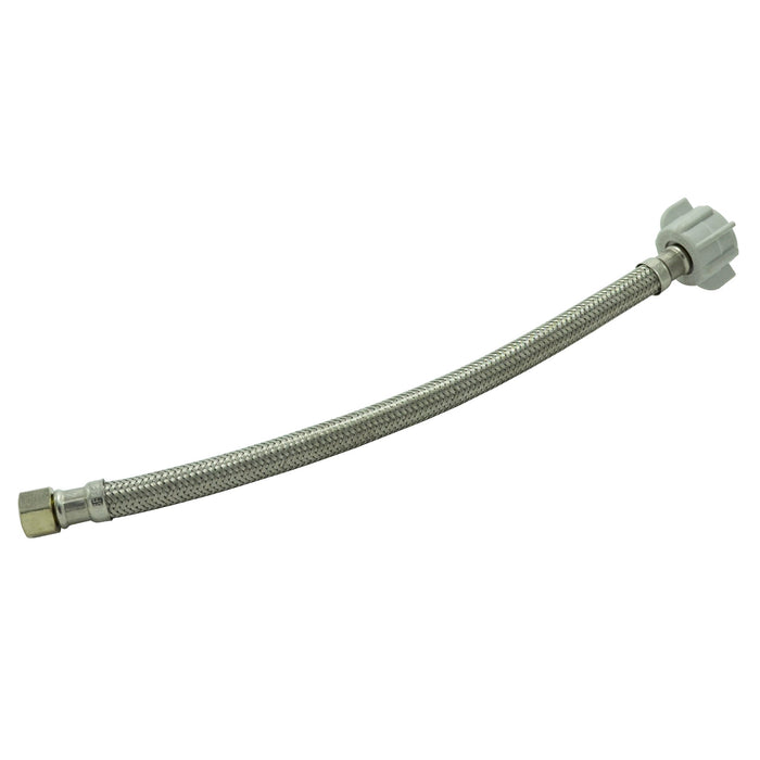 Toilet Supply Line,  0.375" OD x 0.875" BC x 12"