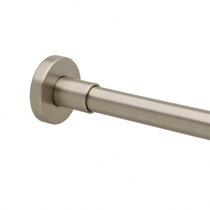 Shower Rod , 44" to 72" , Straight , Brushed Nickel