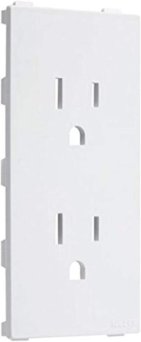 Duplex Outlet Insert , TayMac  Allure , White