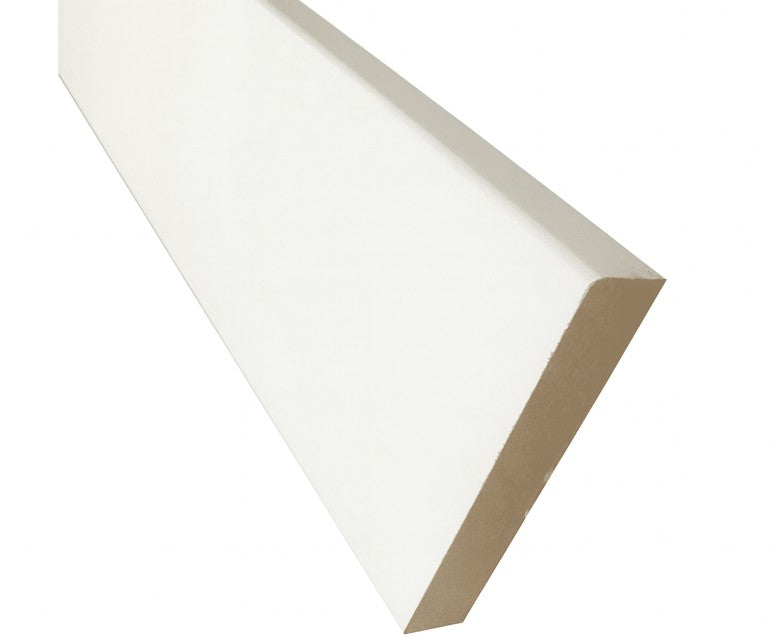 Baseboard , 4.5" x 8' , Square , Primed MDF , White