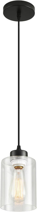 Pendant Light , 1 Light , Matte Black