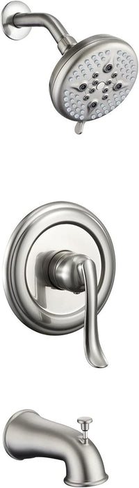 Trim Kit , 1 Handle Tub/Shower , W/O Valve, Brushed Nickel