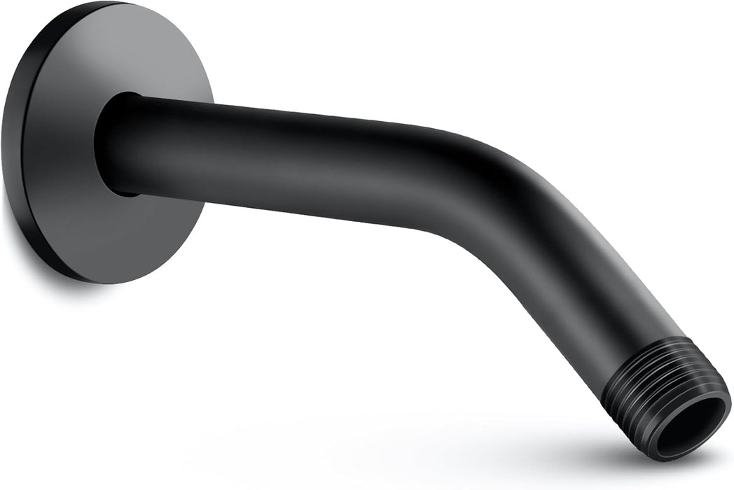 Shower Arm, 8", Matte Black