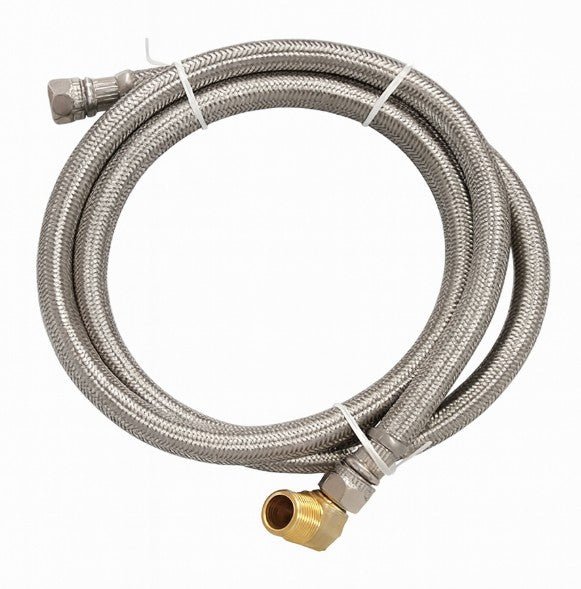 Stainless Steel Universal Dishwasher Supply Line 3/8 in. x 3/8 in. x 48 in.