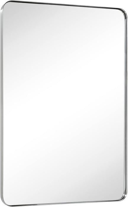 Mirror, 30'' x 36" , Metal , Brushed Nickel