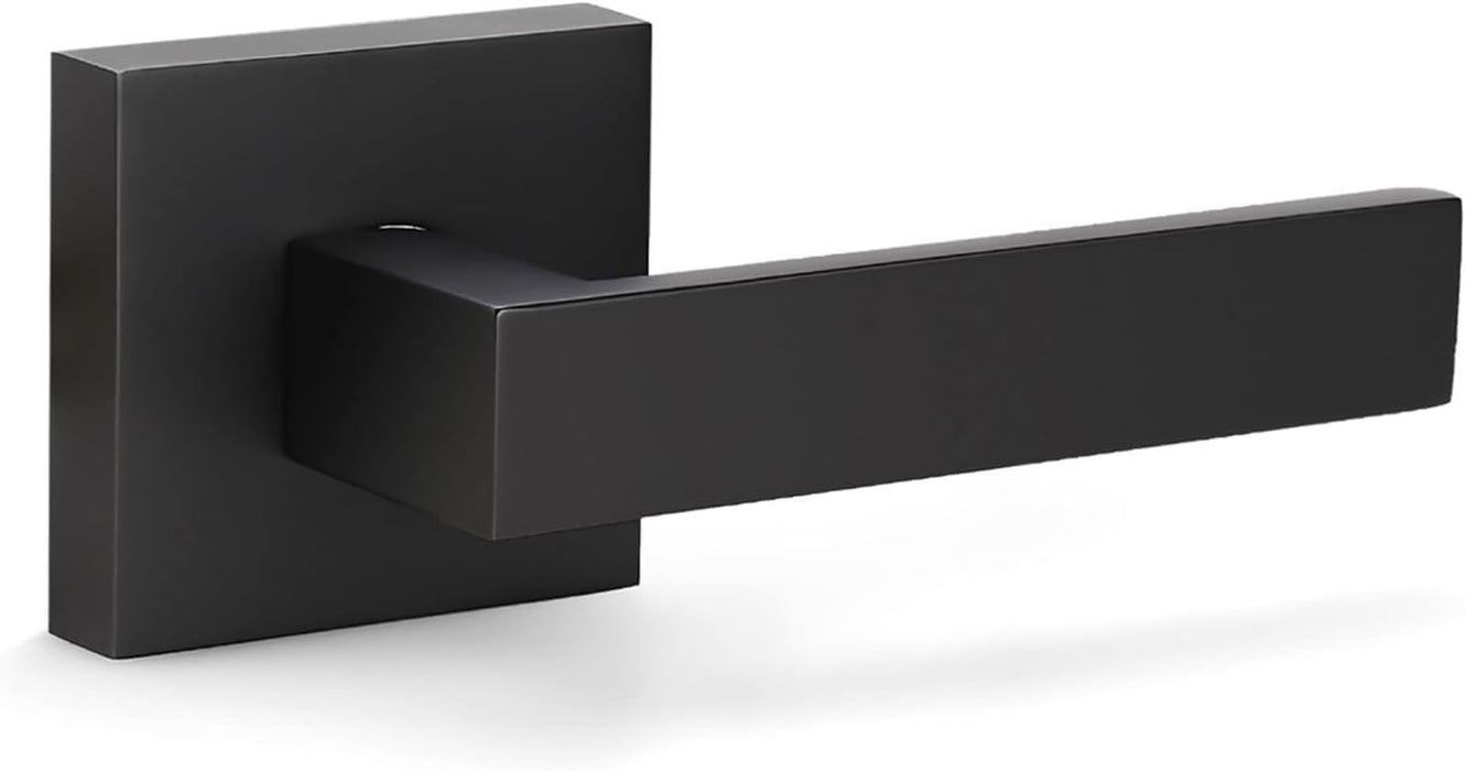Door Lever, Square Style, Dummy , Heavy Duty , Matte Black