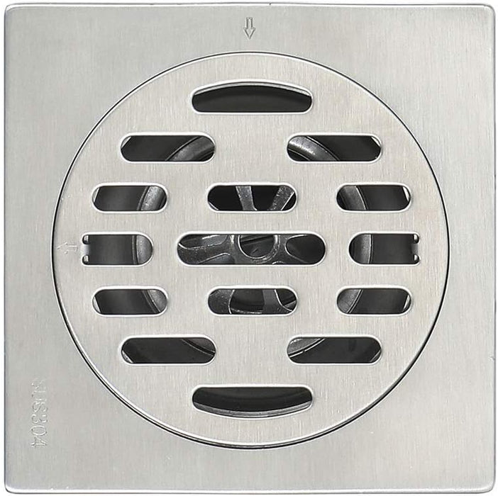 Shower Floor Drain, Brushed Nickel
