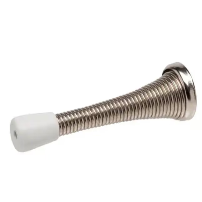 Spring Door Stop , Polished Chrome
