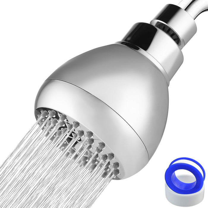 Shower Head , 3" , Round , Polished Chrome
